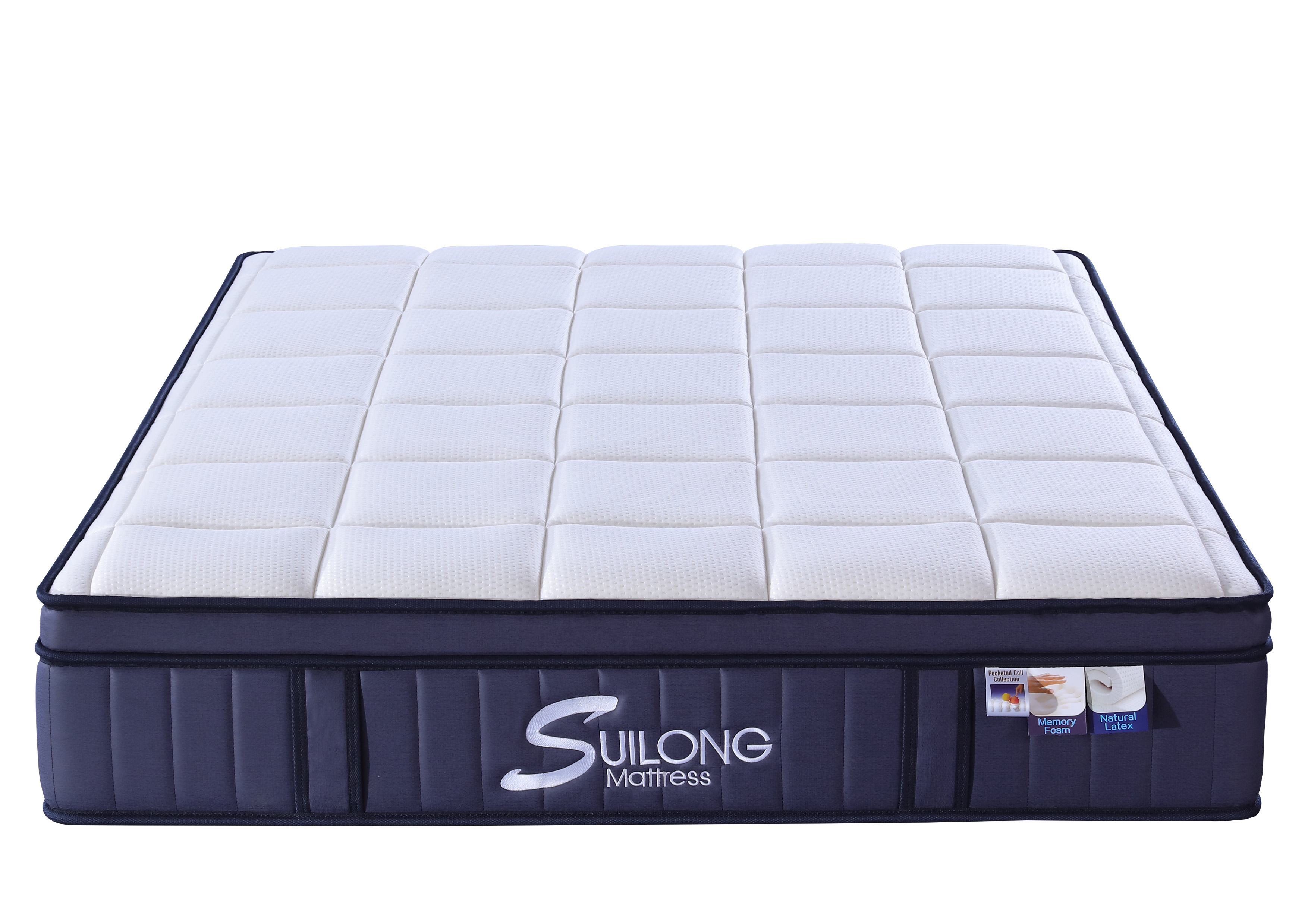 King-Size-Matratze aus waschbarem Stoffbezug mit Gel-Memory-Schaum