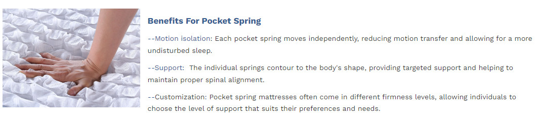 Vorteil f&uuml;r Taschenfederkern